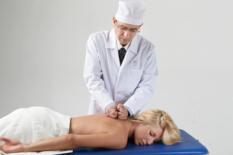 Massage with cervical osteocondrosis