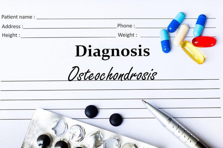 drugs for the diagnosis of osteochondrosis